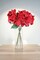 33" Red Poinsettia – Artificial Holiday Glitter Décor Flower, Christmas Faux Plant for Home, Wreaths & Centerpieces, Set of 6